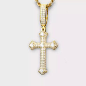 Moissanite Cross Chain